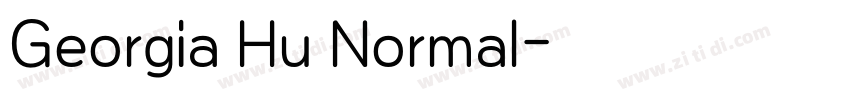 Georgia Hu Normal字体转换